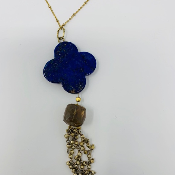 Long quatrefoil tassel necklace - Picture 4 of 6